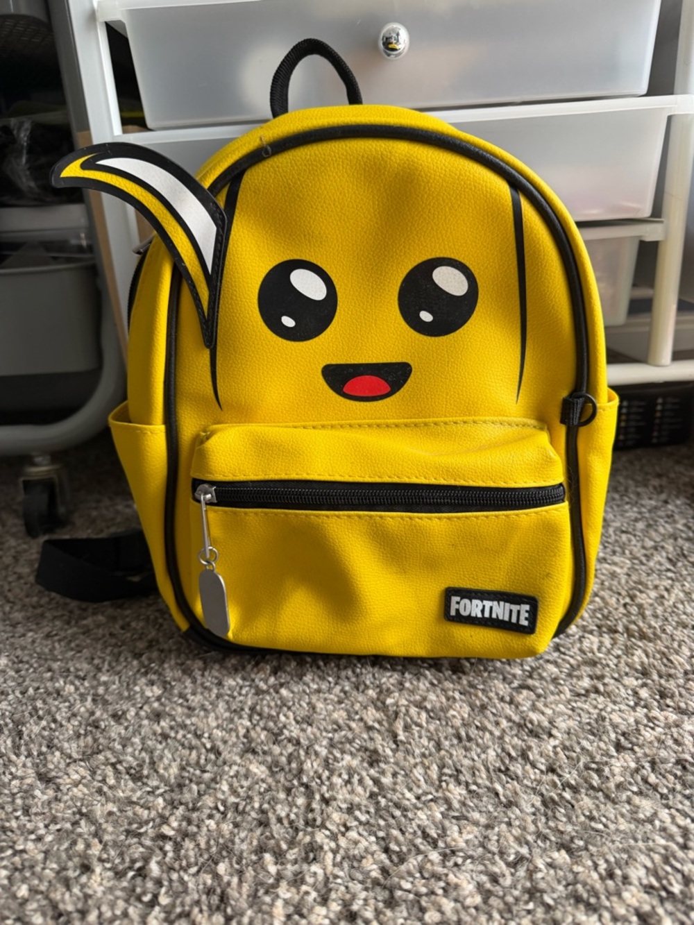 Kids Yellow Emoji Mini Backpack